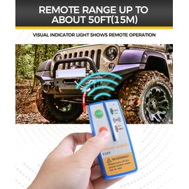 Flaconi Remote Control for Dump Trailer, Winch 12 V, Winch Remote Control, 12 V Radio Remote Control, Remote Control for Dump Trucks, Suitable for Cars, SUVs, Off-Road Vehicles, Trucks