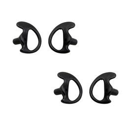 Arrowmax 2 Pack AC-HAEI-LB Pair of Replacement Earmold Earbud One Pair for Two-Way Radio Audio Clear Coil (L Size)