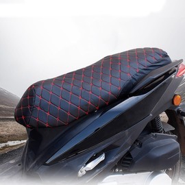 Uposao Motorcycle Seat Cover Leather, Motorcycle Seat Cover, Waterproof Seat Covers, Universal Motorcycle Seat Covers for Most Types of Motorcycles and Scooters