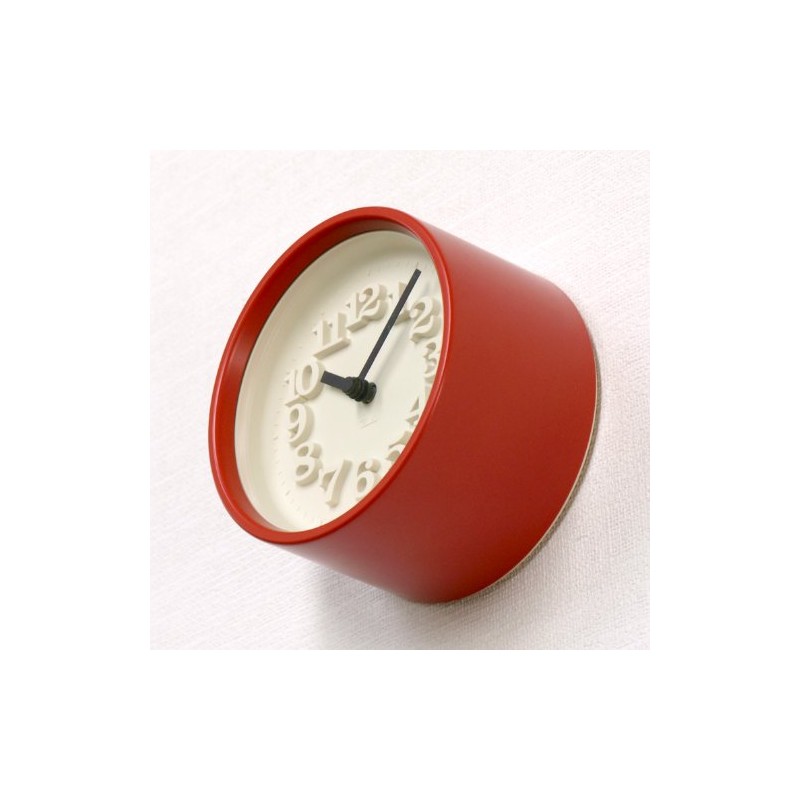 Remnos Lemnos Wall Clock Small Clock Red WR07-15 RE Liqui