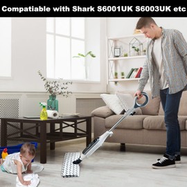HDDICE Pack of 4 Steam Mop Replacement Pads for Shark Klik n'Flip S6001UK S6003UK and S6005UK