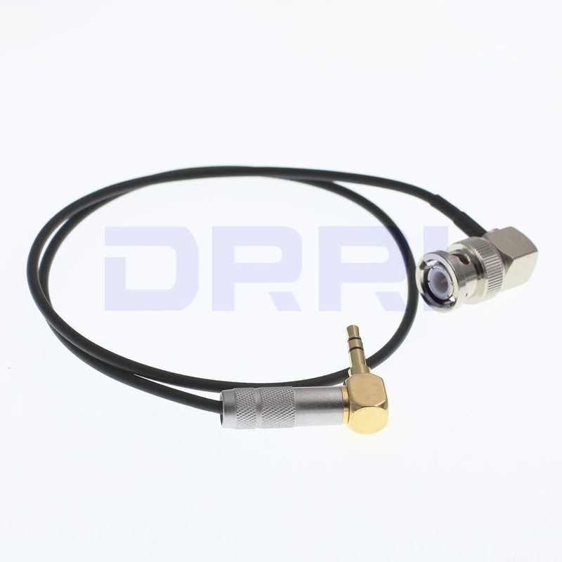 DRRI Timecode Systems BNC to Right Angle 3.5mm Mini Jack