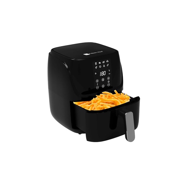 CULINARY CHEF 3L / 3.2-qt Digital Control Air Fryer, Black,