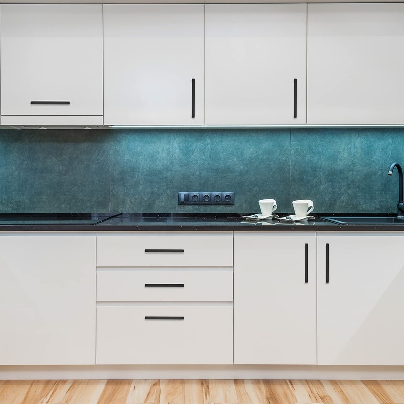 Ravinte 32 Pack Square Cabinet Handles Matte Black Cabinet Pulls