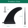 Removable Surfboard Fin, SUP Longboard Fin with Fin Screws, Surfboard