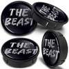 SkinoEu 4 x 60 mm Universal Alloy Wheel Hub Caps