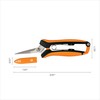 Fiskars Curved Micro-Tip Pruning Snips - 6" Garden Shears with