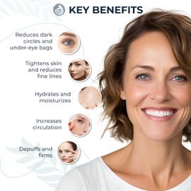 Probiotic Eye Cream with Caffeine for Dark Circles, Puffiness & Wrinkles - Luxury 28-Botanical Formula with Ceramides - Targets Under Eye Bags, Fine Lines & Crow's Feet - USA Made 0.5oz