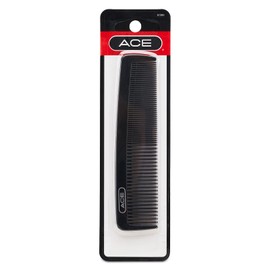 GOODY Ace Pocket Hair Comb - 5 Inch, Black - Pack of 6 - Great for All Hair Types - Fine Comb Teeth for Thin to Medium Hair - Durable for Every Day and Professional Use