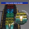 BUSY-CORNER 50 Piece Glow Fuse Standard Blade Automotive Fuse -