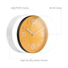 Topkey 8” Round Silent Wall clock Easy Read Big Numbers