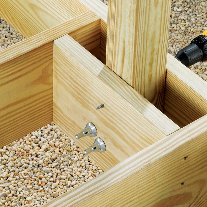 FastenMaster FMTHR007-24 ThruLOK Screw Bolt Fastening System, 7 Inches, 24-Count,