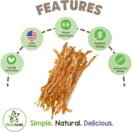 Nature Gnaws USA Turkey Tendons for Dogs - Premium Natural Chew Treats for Do...
