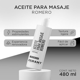 Aceite de Romero - Ideal Aceite para Masaje | Aceites Esenciales - Crema Corporal - Aceite Esencial | Aceite Corporal para Aromaterapia y Masaje | 480