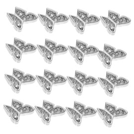 Baluue Butterfly Nail Charms 20pcs Acrylic Rhinestones 3D Nail Art Decorations for Women DIY Manicure Supplies