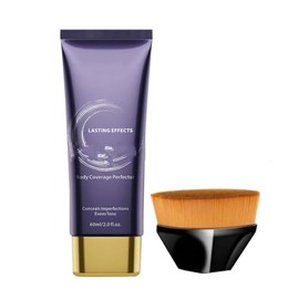 All over Complexion Perfector with Extra Large Body Makeup Brush,Tattoo Cover up Cream,Body Full Coverage Perfector Waterproof No Transfer,Long-Lasting Sweat-Proof Concealer for Women