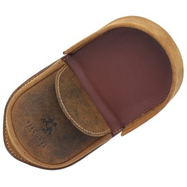 Visconti Monza Collection Vegetable Tanned Leather Tray Coin Purse TRY6 Oil Tan