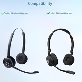 PRO 9400 Ear Pads, HAIZEEN Ear Pads Compatible with Jabra PRO 9400 Jabra PRO 900 Headphones Ear Pads Replacement Cushion (Protein Skin/Memory Foam)