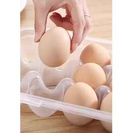 2-Pack Egg Storage Containers with Lids - Clear Plastic Egg Holders for Fridge - Stackable Egg Trays - Keep Your Eggs Fresh and Organized - Holds up to 36 Eggs