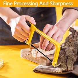 Pack of 24 Scroll Saw Blades with Pin, Scroll Saw Blades 10/15/18/24, 127 mm Scroll Saw Blades with Spiral Teeth, for Wood, Metal, Plastic Cutting Saws, Standard Fine Cut Saw Blades