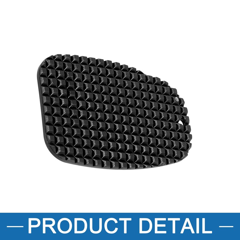 A ABSOPRO Motorcycle Kickstand Pad Side Stand Extension Pad Black
