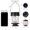 Solar Lanterns Outdoor Hanging - 2 Pack Waterproof Landscape Lights