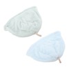 2pcs Sauna Cap Coral Fleece Highly Absorbent Elastic Men Women