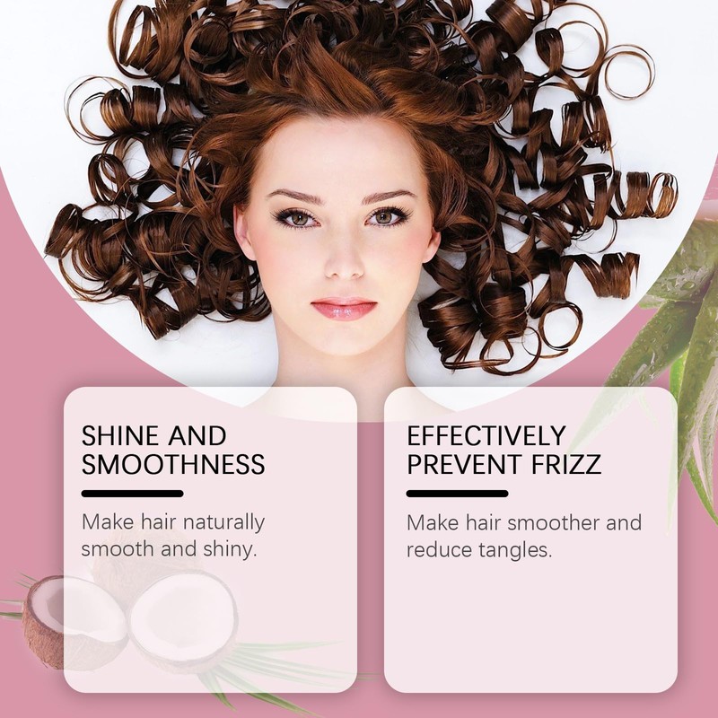 Crema Estilizadora para Cabello Rizado y Flequillo | Brillo Natural,