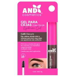 Gel con color para cejas (FIJADOR) (CEJA CAFÉ OSCURA) (SÓLO VENDEMOS PRODUCTOS 100% ORIGINALES)