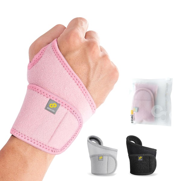 Bracoo Bracoo Wrist Compression Wrap Brace for Carpal Tunnel, Adjustable