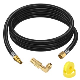 7 Feet Quick Connect Propane Hose with Adapter for Blackstone 17 inch and 22 inch 28'' 36'' Griddle, for Weber Grill, Charbroil, Nexgrill Grill, Propane Patio Heater and Fire Pit