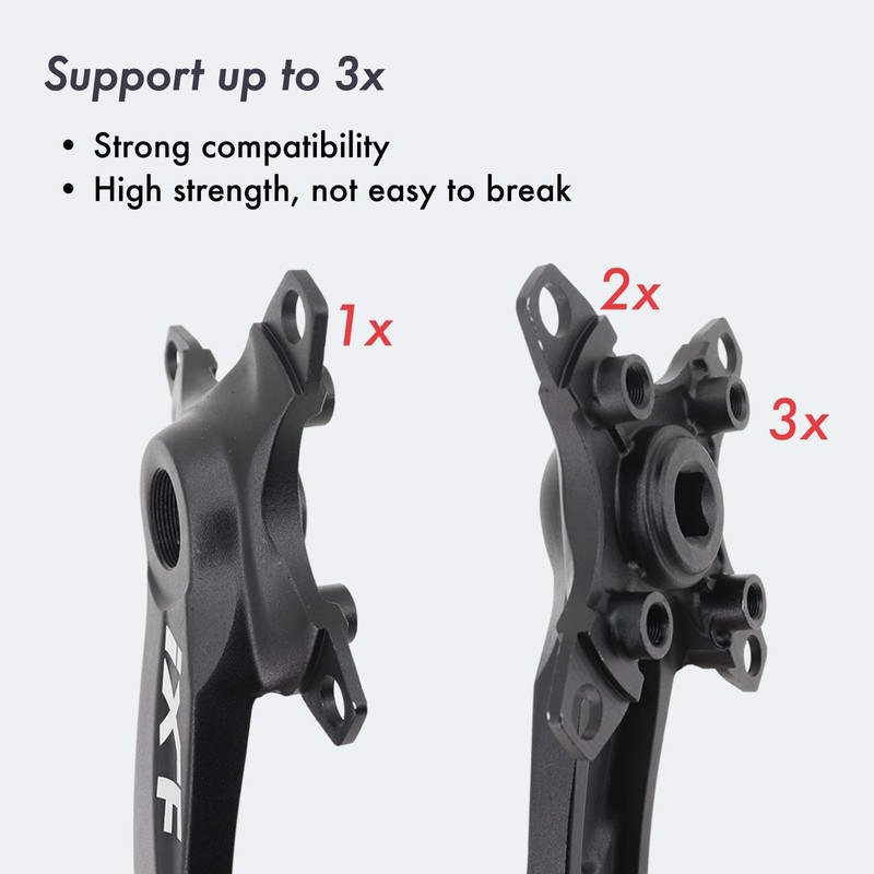 DJC MTB Crankset Square Tapered Hole 104BCD with Chainring 32