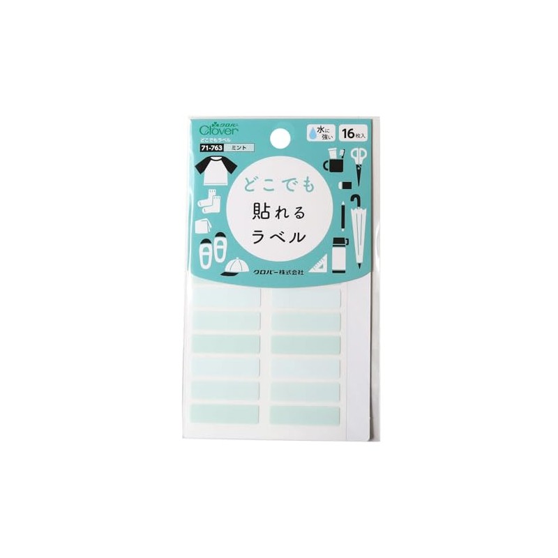 Clover 71-763 Anywhere Labels, Mint, Pack of 16