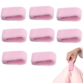 Vxcvzv Duvet Clips, Pack of 8 Fluffy Duvet Holders, Fixer without Needles, Plush Comfort Non-Slip System - Universal for Household Duvet Covers