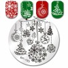 Born Pretty Christmas Tree Snowflake Bell Image Nail Art Template