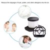 4PCS Vacuum Cleaner Filter Replacement Easy to Disassemble Vacuum Filter