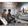 V-TAC 6 Gang Electric Multi Socket with Switch and 1.5m
