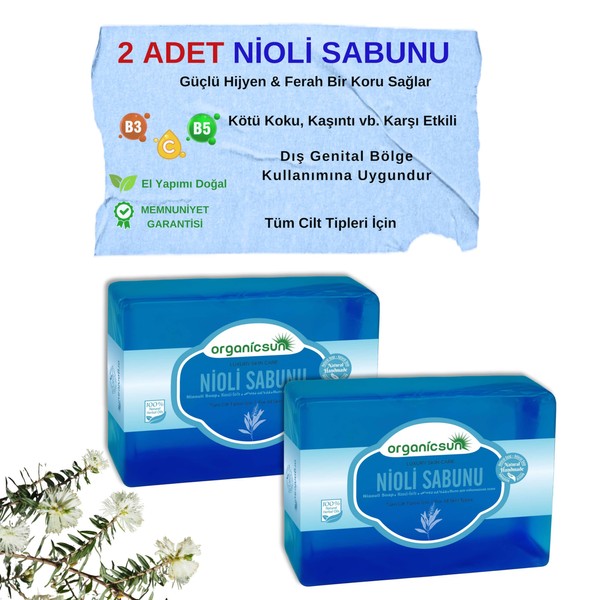 Organicsun Doğal Nioli Sabunu 140 Gr x 2 Adet Tüm