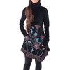 PUREWONDER Velvet Dress with Collar dr20, black