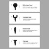 Fascia Massage Gun 6 Speeds Adjustable Portable Handheld Muscle Massager