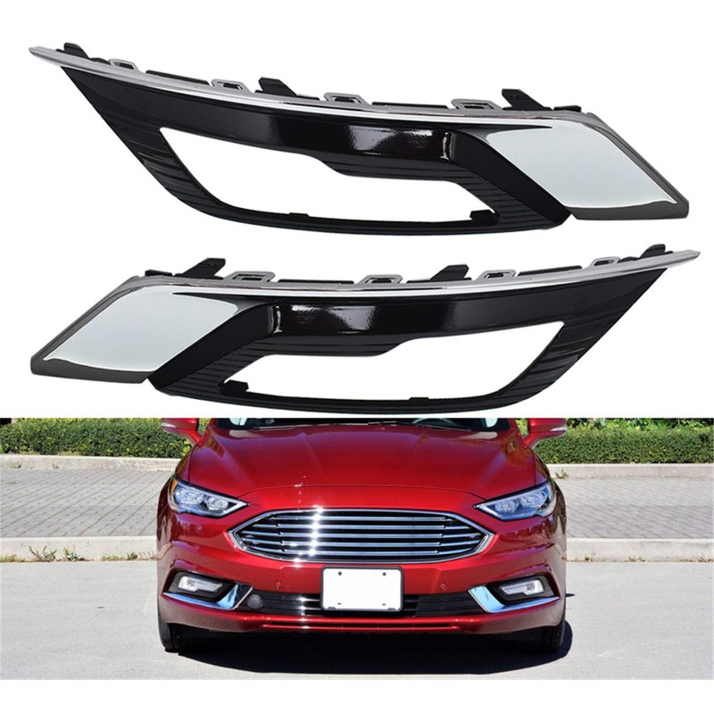 munirater 2-Pack Front Bumper Fog Light Cover Grilles Replacement for
