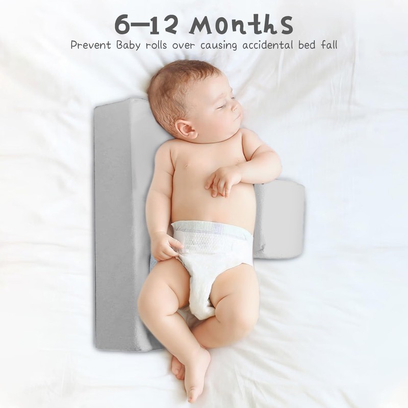 DumFurc Вaby Sidе Sleeper Wеddge Adjustable Soft and Breathable Pillow