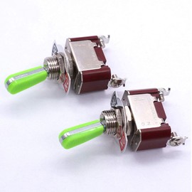 TPUOTI 2pcs Univeral Heavy Duty 20A 125V DPST 4 Terminal ON/Off Rocker Toggle Switch Metal Stainless Steel Top (Size : SPDT 3 Terminal ON/Off/ON)
