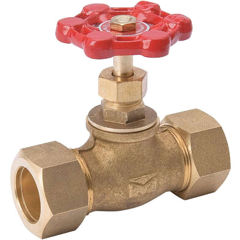 Mueller Industries 105-513NL Stop Valve Compression Copper