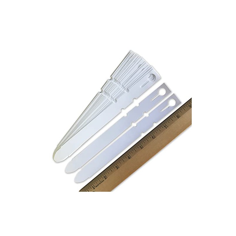 TAGKRAFTERS 8-1/2" x 3/4" White - Speed Tags - 500