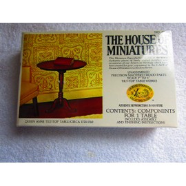 The House Of Miniatures - Queen Anne Tilt-Top Table / Circa 1725-1760 - Doll House Furniture #40008