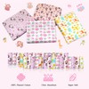 34 Pack Baby Receiving Blanket Set: 4 Flannel Cotton Blankets