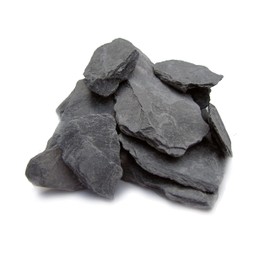 Natural Slate Stone -1 to 3 inch Rocks for Miniature or Fairy Garden, Aquarium, Model Railroad & Wargaming (5lb)