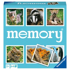 Ravensburger Animal Babies - Juego de Memoria para niños a Partir de 3 años, un Divertido y rápido Juego de imágenes