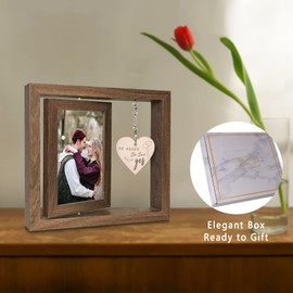 EYITUPC He Asked She Said Yes Engagement Gifts Photo Frame, Wedding Engagement Gifts for Couples